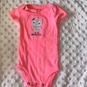 Hot pink onesie